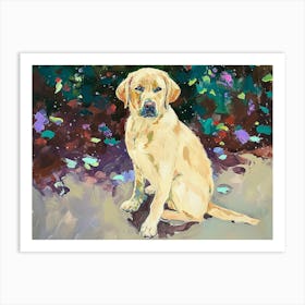 Labrador Acrylic Painting 4 Art Print