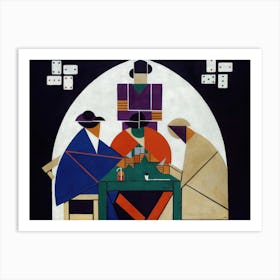 The Cardplayers, Theo Van Doesburg Art Print