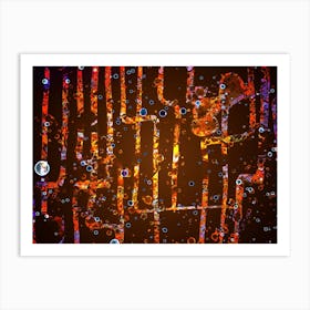 Abstraction The Lights Of A Big City Art Print