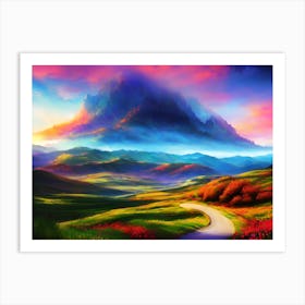 Landscape Painting 14 Art Print