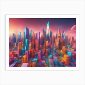 Futuristic Cityscape Art Print