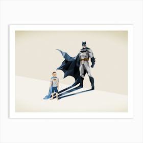 Super Shadows Dark Knight Art Print