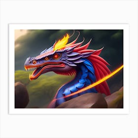Fire Dragon Art Print