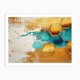 Honeycombs 4 Art Print