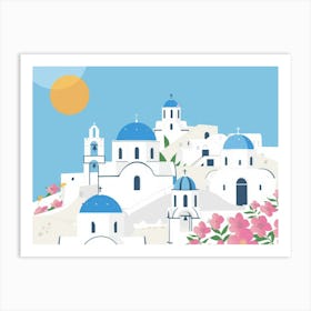 Santorini 10 Art Print