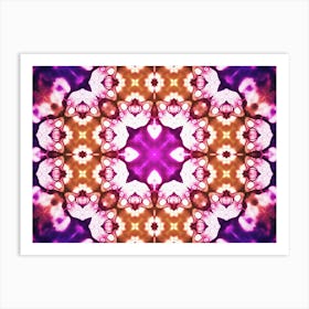 Mosaic Of Colors Purple And Orange 1 Art Print