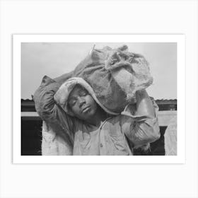 Stevedore With Sack Of Oysters, Olga, Louisiana By Russell Lee 2 Art Print