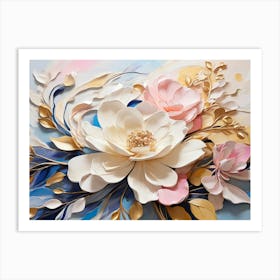 Paper Flowers 17 Art Print