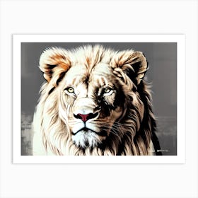 Lion art 78 Art Print