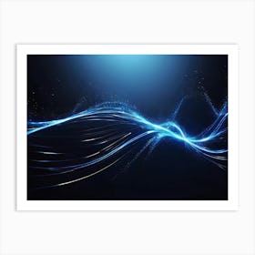 Abstract Wave Background Art Print