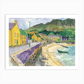 Welsh Harbour Art Print