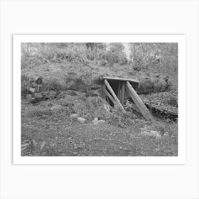 Old Root Cellar On Farm Near Northome, Minnesota By Russell Lee Art Print