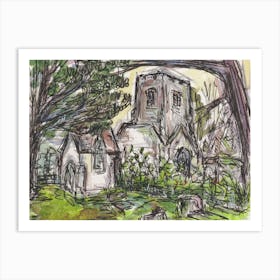 Eastwell Church 9th Nov 2024 Art Print