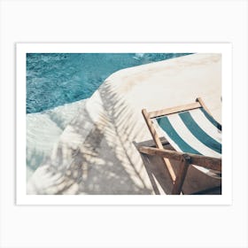 Lounge Chair By Pool Art Print