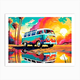 Vw Bus Painting Art Print