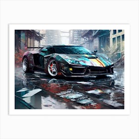 Futuristic Sports Car 43 Art Print