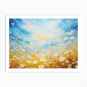 Daisy Field 3 Art Print