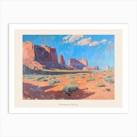 Western Landscapes Monument Valley 3 Poster Art Print