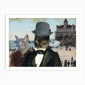 Mr Whiskers and Ms Prim Art Print