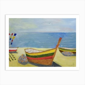 Pattaya Fishing Boats B Art Print