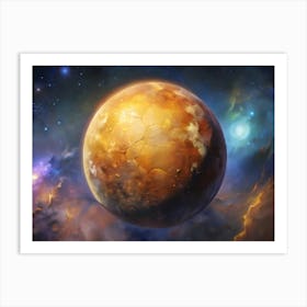 Planet In Space 1 Art Print