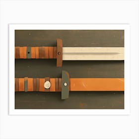 Two Swords Art Print