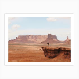 Monument Valley Cowboy Art Print