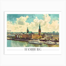 Hamburg Cityscape Art Print