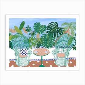 Jungle Balcony Art Print