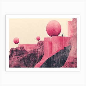 Pink Balls Art Print