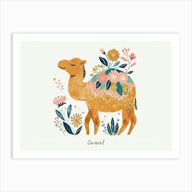 Little Floral Camel 4 Poster Art Print