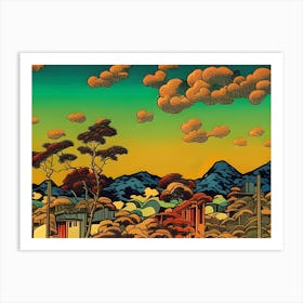 Asian Landscape Art Print