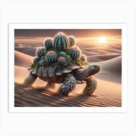 Cacturtle Cactus Turtle Art Print