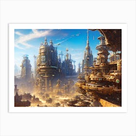 Futuristic City 20 Art Print