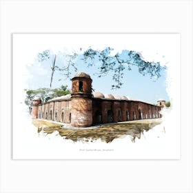 Shait Gumbad Mosque, Bangladesh Art Print