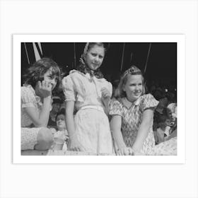 Girls At 4 H Club Fair, Cimarron, Kansas By Russell Lee Art Print