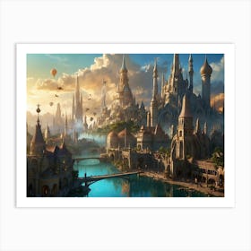 Fantasy City 15 Art Print