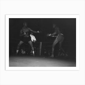 Untitled Photo, Possibly Related To Start Of An Amateur Boxing Match, Rayne, Louisiana By Russell Lee Art Print
