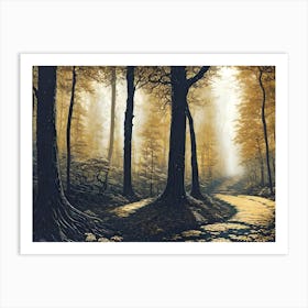 Path In The Woods Art Print