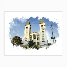 St James Church Complex, Bosnia & Hercegovina Art Print