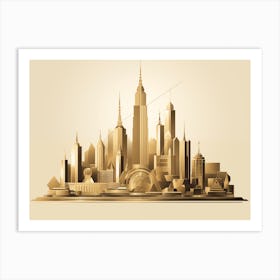 New York City Skyline Art Print