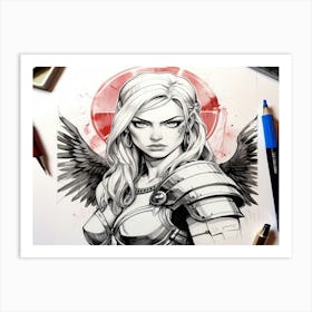 Elven Warrior Art Print