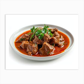 Plate Of Beef Stew Art Print