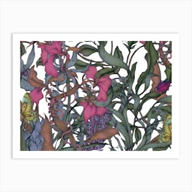 Beetle Garden I Art Print