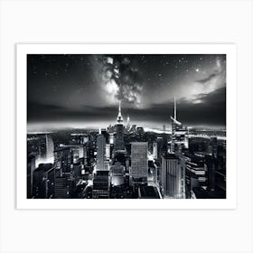 New York City At Night 25 Art Print