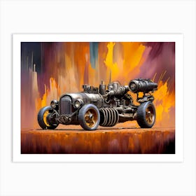 Steampunk Car 2 Art Print