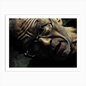 Man With Glasses 6 Art Print