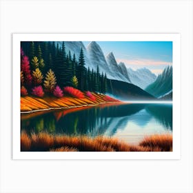 Mountain Lake 52 Art Print