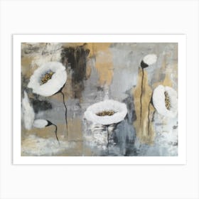 White Poppies Art Print