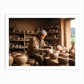 Potters' Workshop paintings art print Art Print